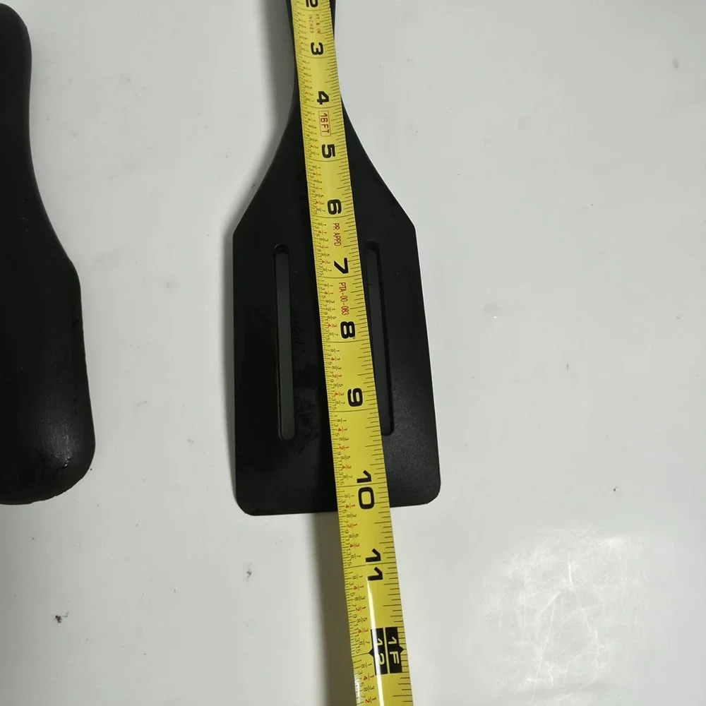 Mad Hungry 2-Pc Silicone Spurtle Set Black Mini Spatula & Slotted Turner